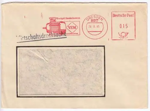 AFS, VEM Sachsenwerk, Druckguß-Standardmotoren, o Dresden, 8017, 26.8.65