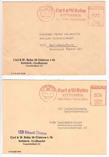 AFS, Karl & W. Bohn, Kittfabrik, o Güstrow, 26, 1971/73, zwei Varianten