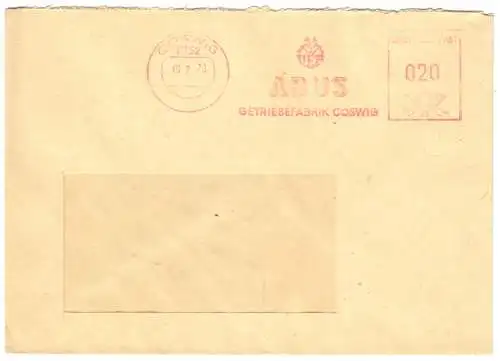 AFS, VEB ABUS Getriebefabrik Coswig, o Coswig, 8252, 19.7.73