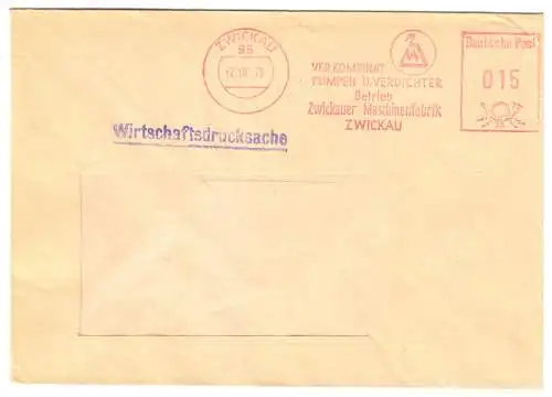 AFS, VEB Kombinat Pumpen u. Verdichter, Zwickauer Maschinenfabrik, o 12.10.73