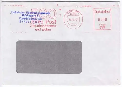 AFS, 500 Jahre Post, zukunftsorientiert und sicher, o Erfurt, 5010, 14.10.91