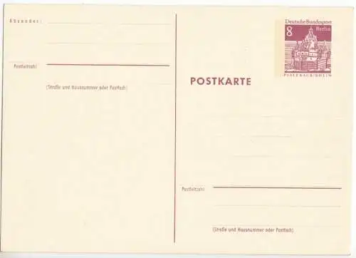 Ganzsache, Postkarte, Michel, Berlin P76, **