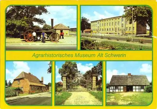 AK, Alt Schwerin, Agrarhistorisches Museum, fünf Abb., 1986