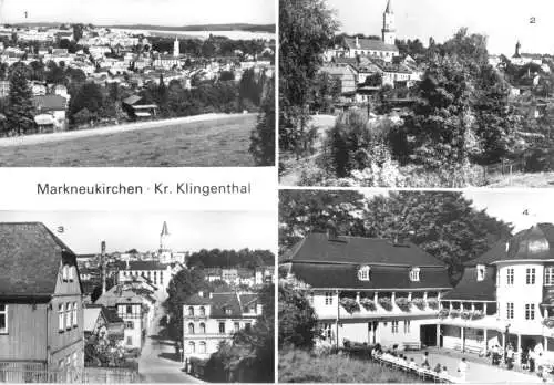 AK, Markneukirchen Kr. Klingenthal, vier Abb., 1980
