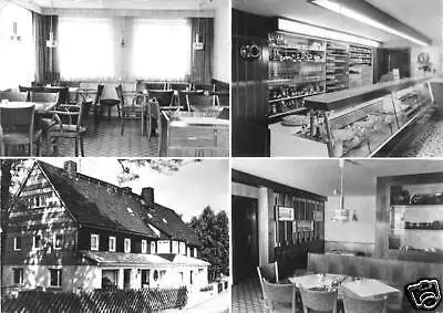 AK, Schellerhau Erzgeb., vier Abb., Café Rotter, 1977