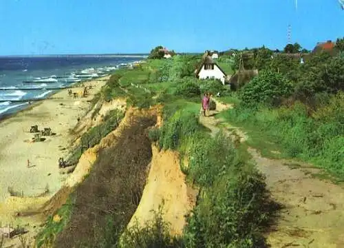 AK, Ahrenshoop, An der Steilküste, Version 1, 1980