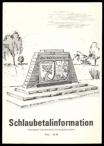 tour. Prospekt mit Wanderkarte, Schlaubetalinformation, 1983