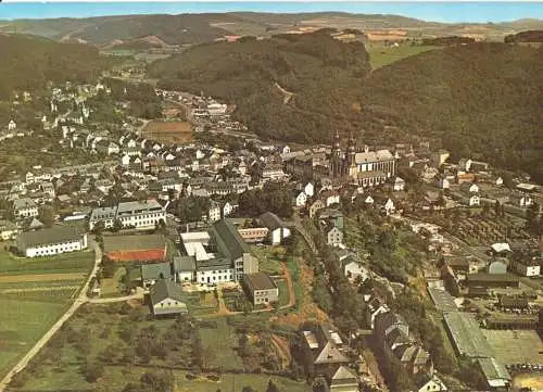 AK, Prüm Eifel, Luftbildteilansicht, Version 2, 1976