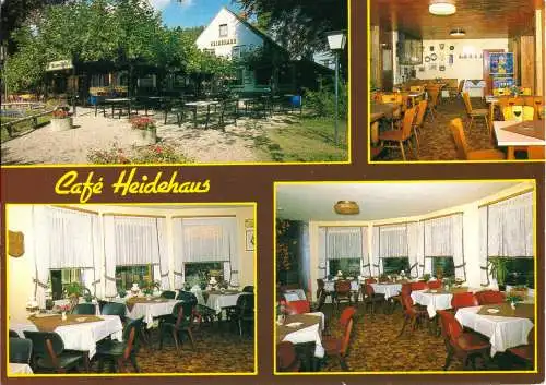 AK, Nettetal 1, Café - Restaurant "Heidehaus", vier Abb., 1983