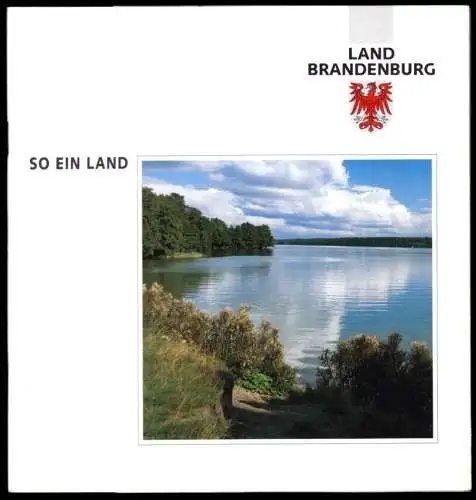 tour. Broschüre, Land Brandenburg - So ein Land, 1991