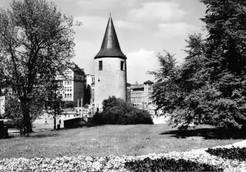 AK, Plauen Vogtl., Otto-Grotewohl-Platz, Nonnenturm