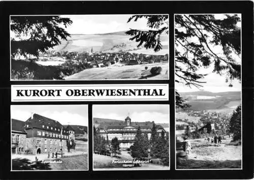 AK, Kurort Oberwiesenthal Erzgeb., vier Abb., gestaltet, 1968