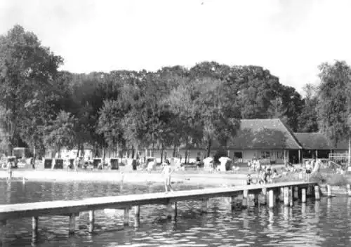 AK, Rangsdorf Kr. Zossen, Strandbad, belebt, 1976