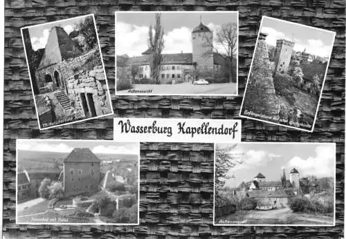 AK, Kapellendorf, Wasserschloß Kapellendorf, fünf Abb., gestaltet, 1965