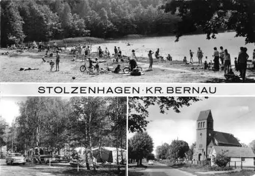 AK, Stolzenhagen Kr. Bernau, drei Abb., 1983