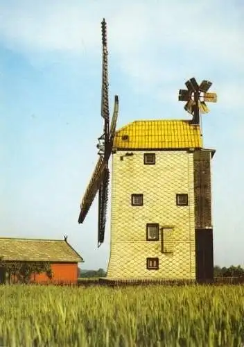 AK, Saalow Kr. Zossen, Paltrockwindmühle, 1988