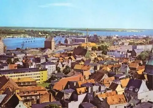 AK, Stralsund, Blick auf die Stadt, 1982