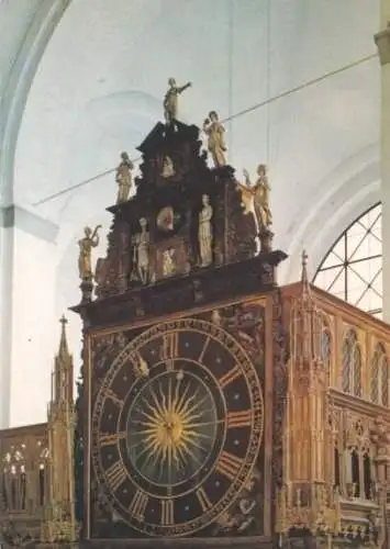 AK, Lübeck, Dom, Lettner-Uhr, um 1990