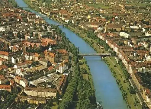 AK, Bamberg, Luftbild, ca. 1980