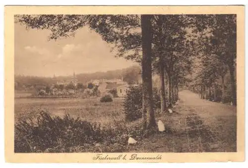 AK, Fischerwall b. Dannenwalde, Gesamtansicht von der Landstr., um 1922