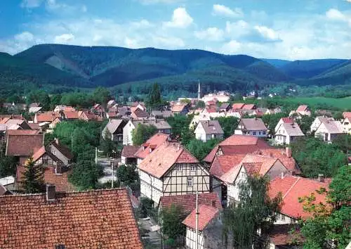 AK, Darlingerode Kr. Wernigerode, Teilansicht vom Kirchturm, 1992