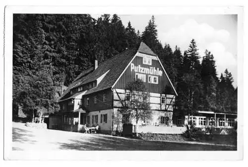 AK, Oberpöbel b. Bärenfels Erzgeb., Gaststätte "Putzmühle", 1960