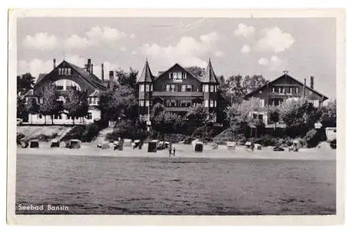 AK, Seebad Bansin Usedom, Villen am Meer, 1954