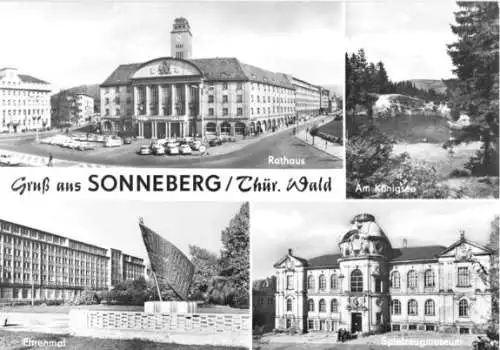 AK, Sonneberg Thür. Wald, vier Abb., 1981