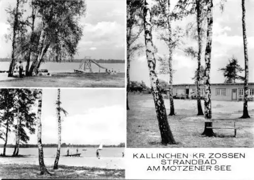 AK, Kallinchen Kr. Zossen, Strandbad Motzener See, 1980