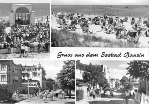 AK, Seebad Bansin Usedom, vier Abb., 1978