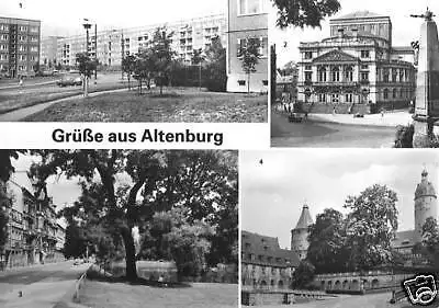 AK, Altenburg, vier Abb., u.a. Neubaugebiet, 1986