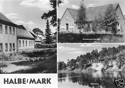 AK, Halbe Mark, drei Abb., u.a. Ambulatorium, 1972