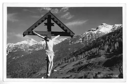 Ansichtskarte, Kreuz im Stubaital, 1930