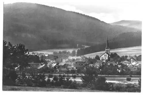AK, Gehren Thür. Wald, Gesamtansicht mit Kirche, 1967