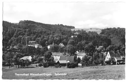 AK, Thermalbad Wiesenbad Erzgeb., Teilansicht, 1965