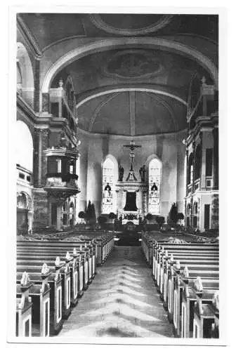 Ansichtskarte, Bad Frankenhausen Kyffhäuser, Unterkirche, Innenansicht, 1951