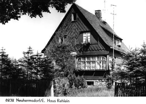 Ansichtskarte, Neuhermsdorf Erzgeb., Haus Rehlein, 1973
