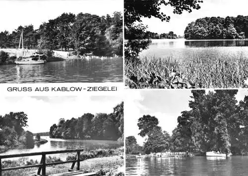 Ansichtskarte, Kablow Ziegelei, Kr. Königs Wusterhausen, vier Abb., 1980