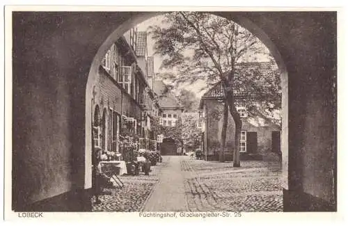 Ansichtskarte, Lübeck, Flüchlingshof, Glockengießer-Str. 25, um 1930