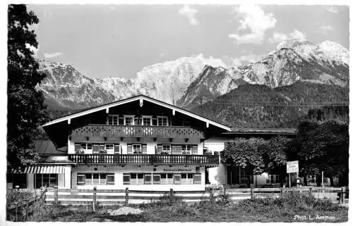 Ansichtskarte, Schönau - Unterstein, Gasthaus und Pension Zillnhäusl, um 1958