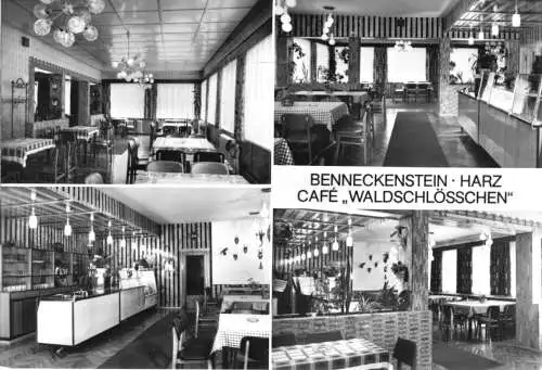 Ansichtskarte, Benneckenstein Harz, Café "Waldschlößchen", 1990