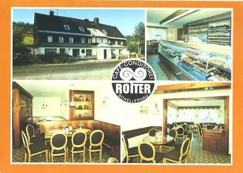 Ansichtskarte, Schellerhau Kr. Dippoldiswalde, Café "Rotter", 1988