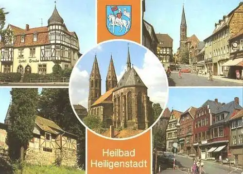 Ansichtskarte, Heilbad Heiligenstadt, 5 Abb., u.a. Hotel "Traube"