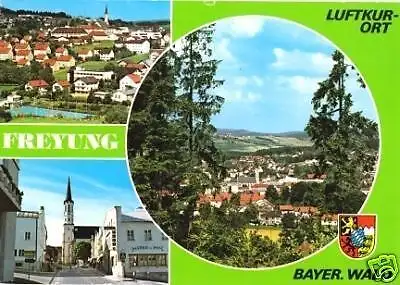 Ansichtskarte, Freyung Bayer. Wald, drei Abb., 1978