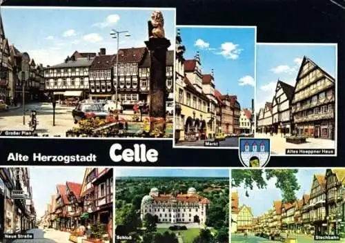 Ansichtskarte, Celle, sechs Abb., 1979