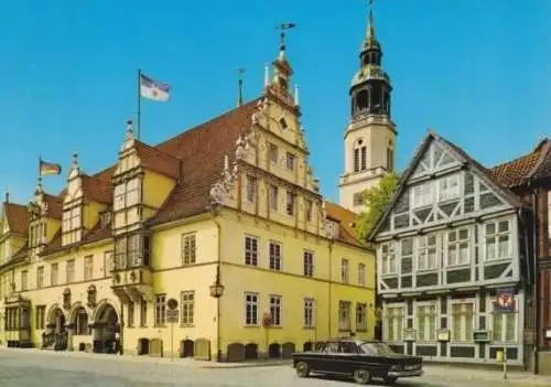 AK, Celle, Rathaus und Stadtkirche, um 1980