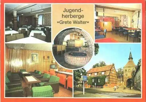 Ansichtskarte, Stralsund, Jugendherberge "Grete Walter", 1985