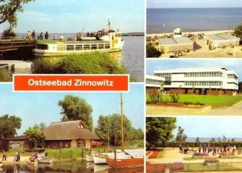 Ansichtskarte, Ostseebad Zinnowitz Usedom, fünf Abb., 1983