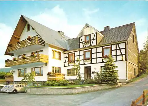 AK, Westfeld Hochsauerl., Pension "Haus Harbecke" 1975