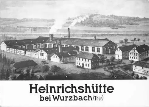 AK, Wurzbach, Heinrchshütte bei Wurzbach, nach einer alten Zeichnung, 1987
